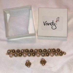 Vanity Bracelet and Earrings